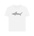 White Printed T-shirt Front