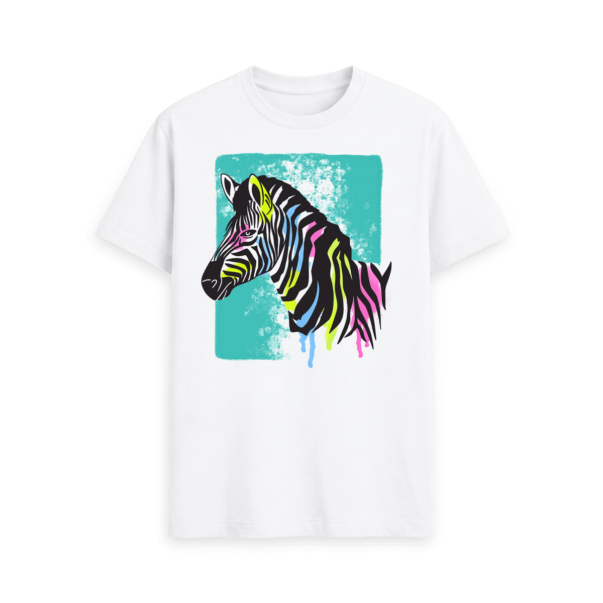 White Printed T-shirt Front