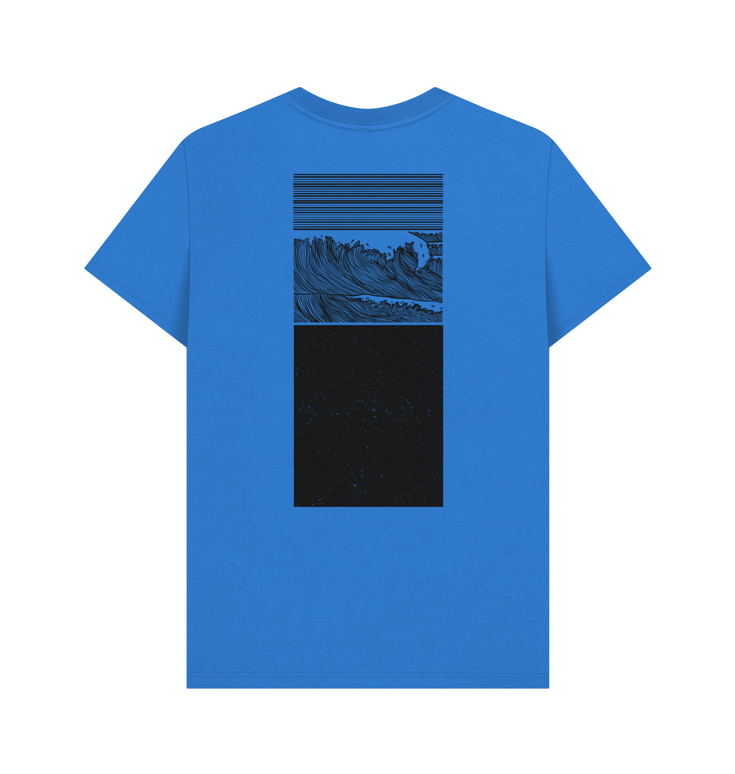 Bright Blue Printed T-shirt Back