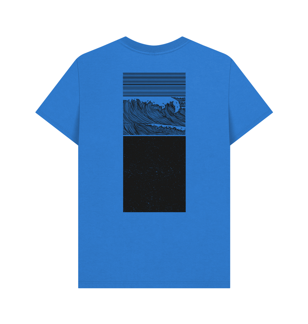 Bright Blue Printed T-shirt Back
