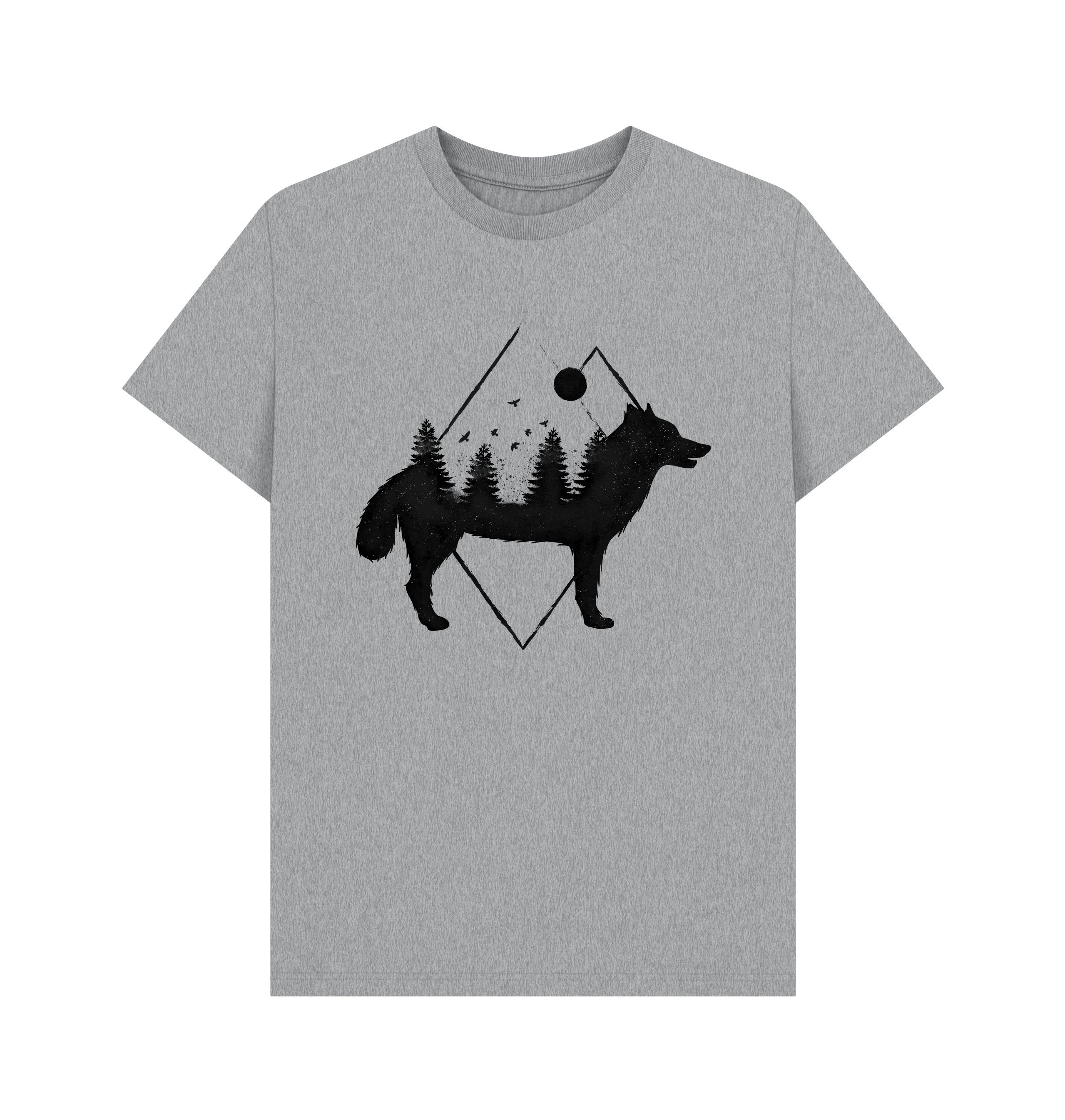 Athletic Grey Printed T-shirt Front