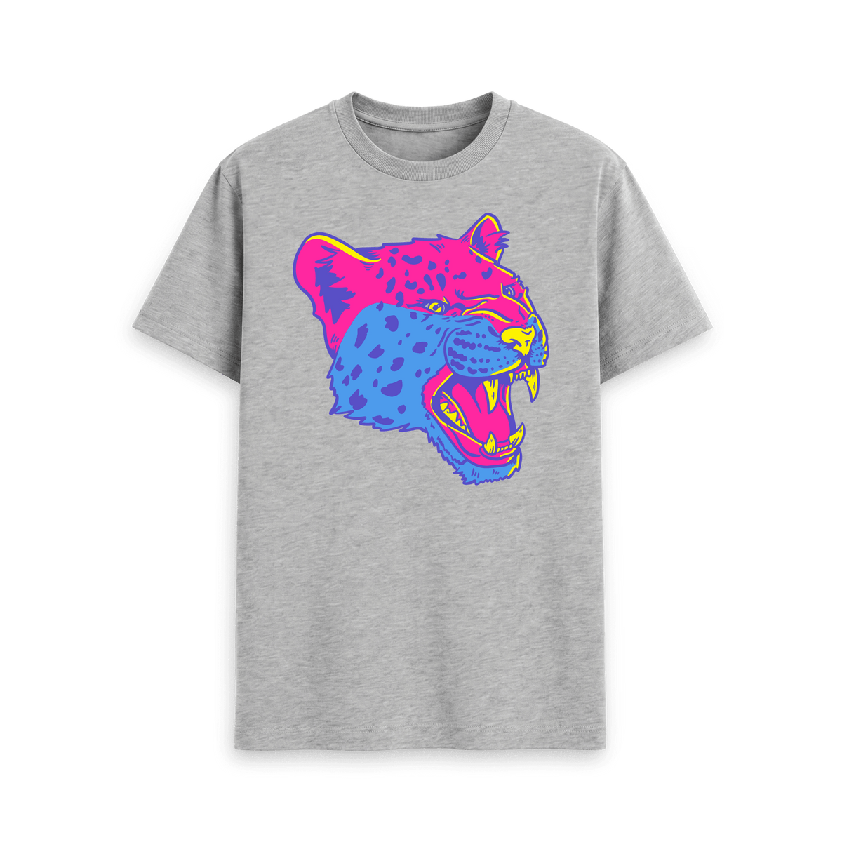 Athletic Grey Printed T-shirt Front