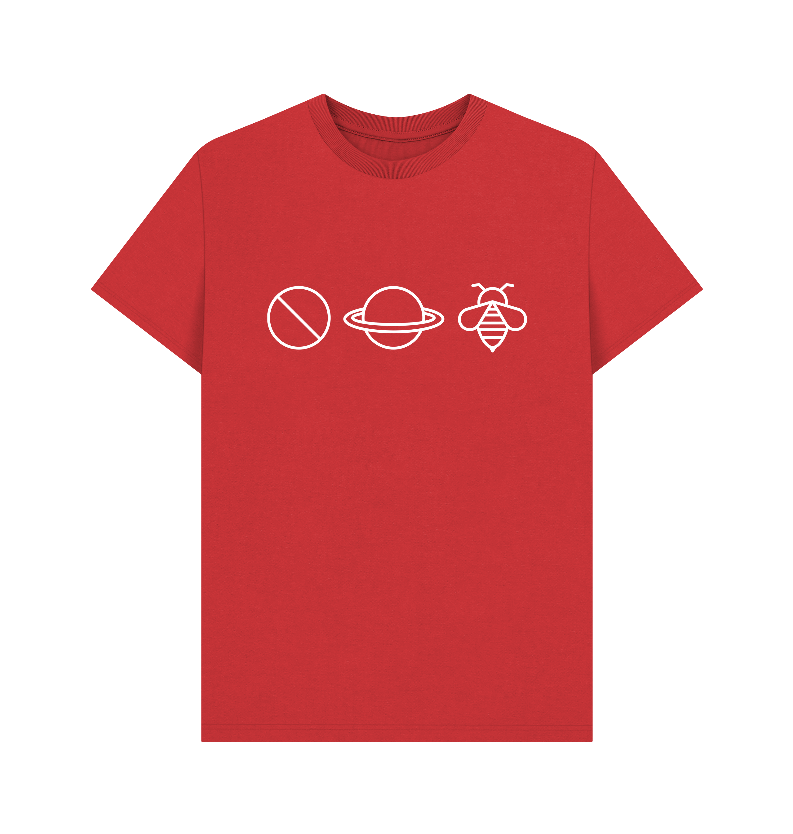 Red Printed T-shirt Front