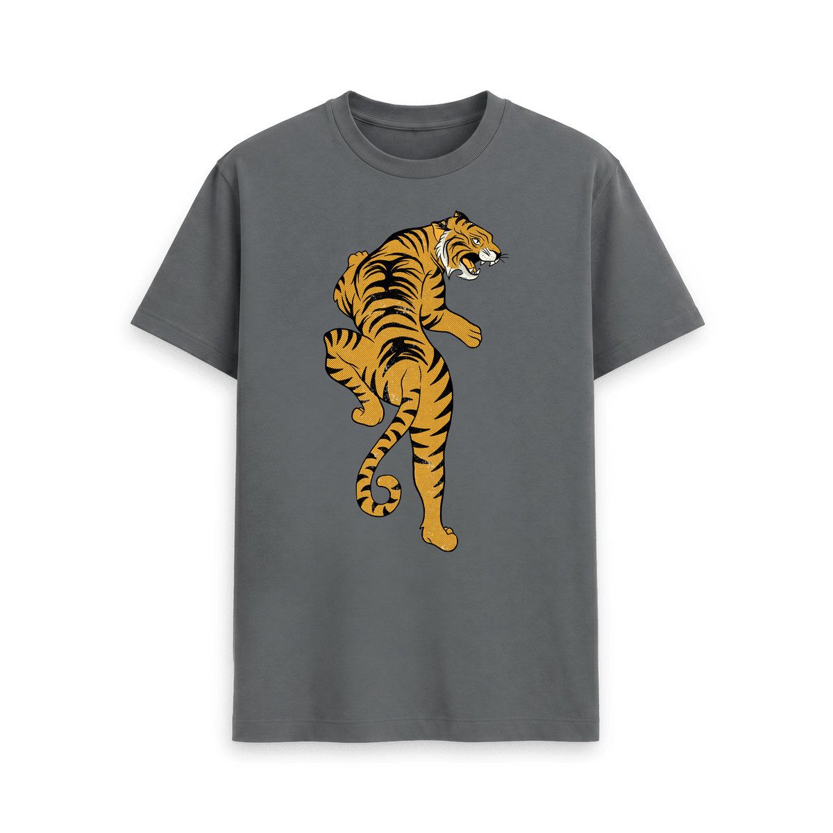 Slate Grey Printed T-shirt Front