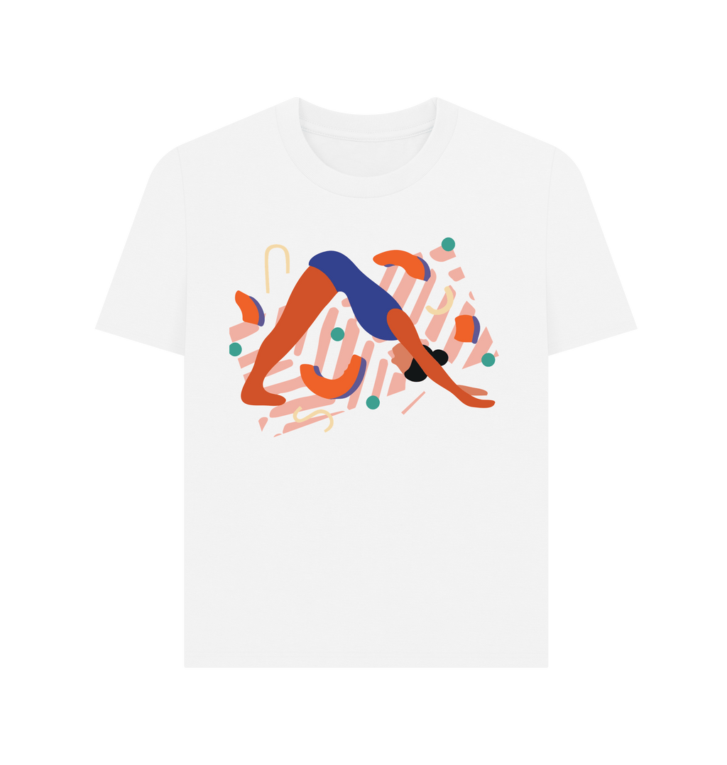 White Printed T-shirt Front