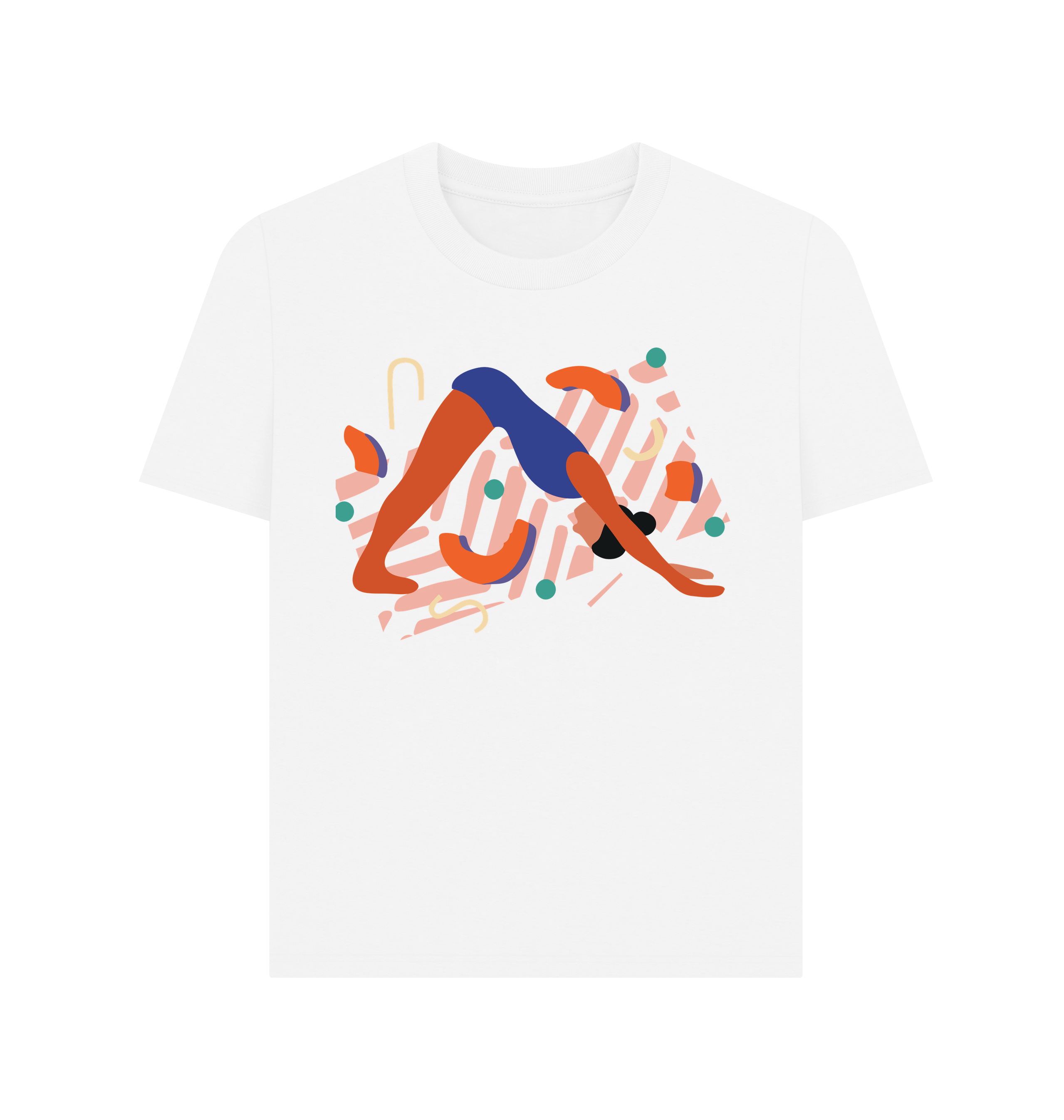 White Printed T-shirt Front