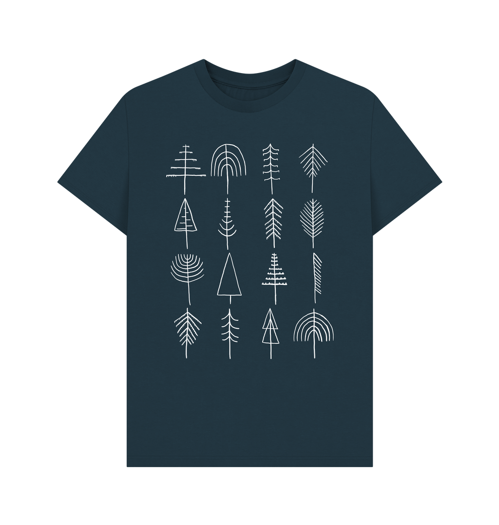 Denim Blue Printed T-shirt Front