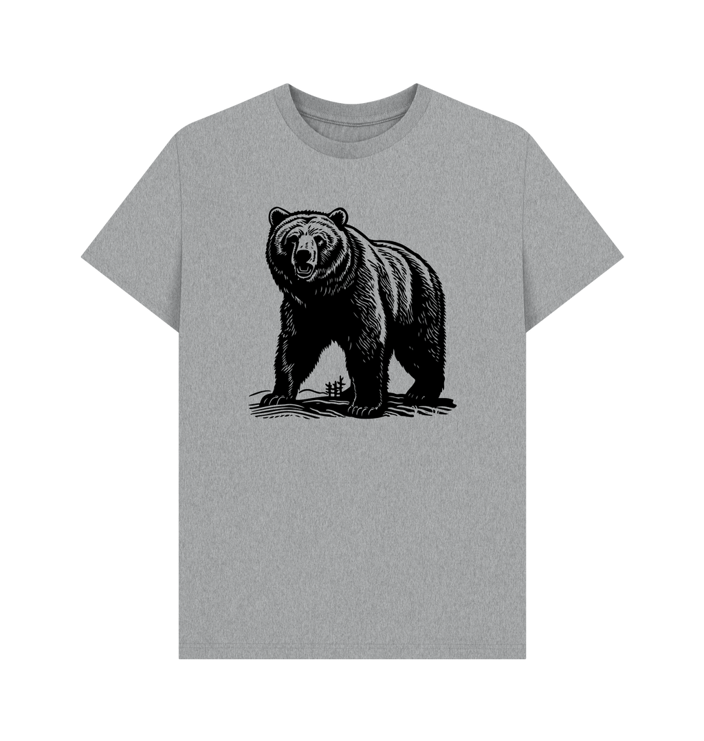 Athletic Grey Printed T-shirt Front