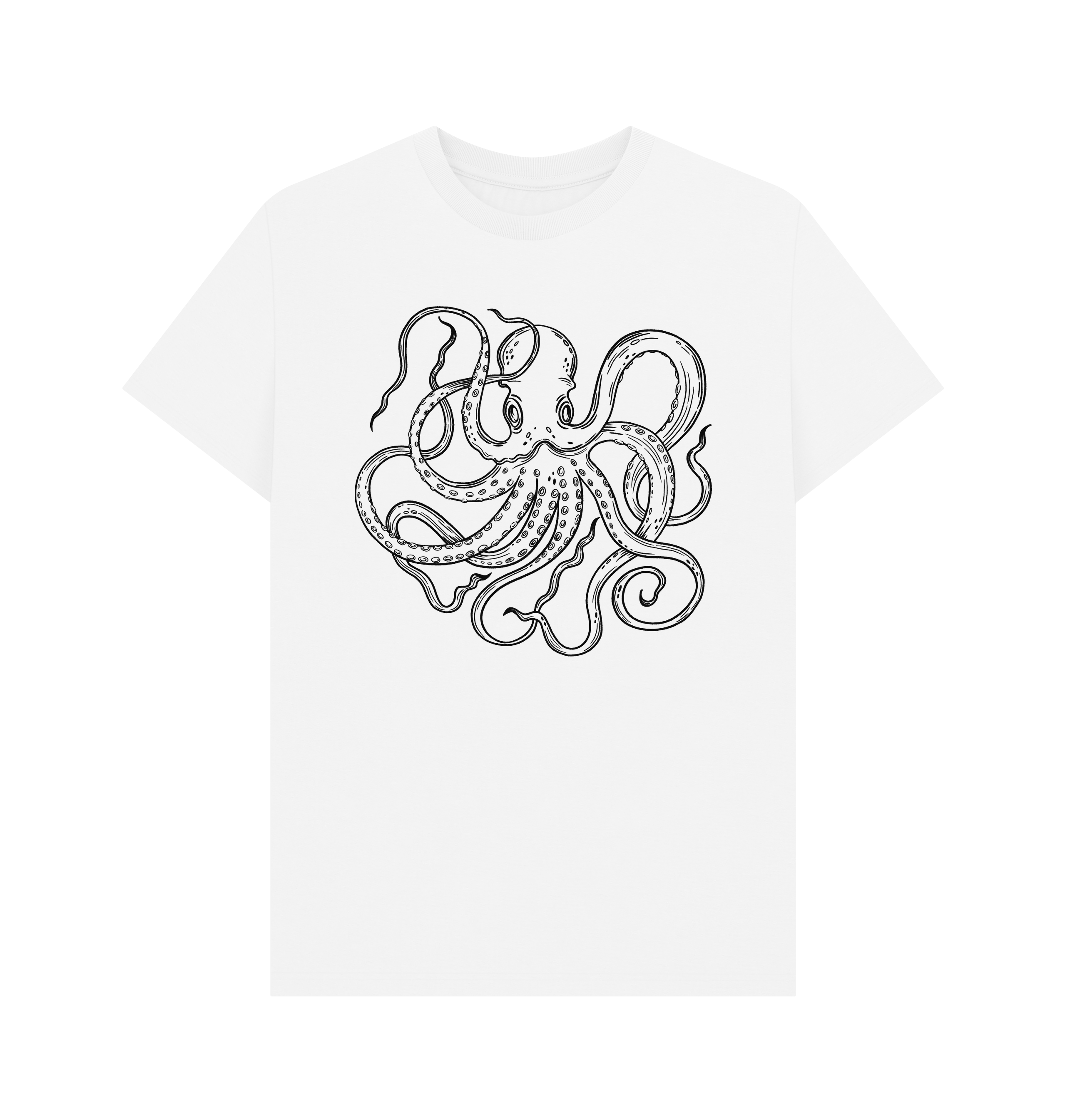 White Printed T-shirt Front