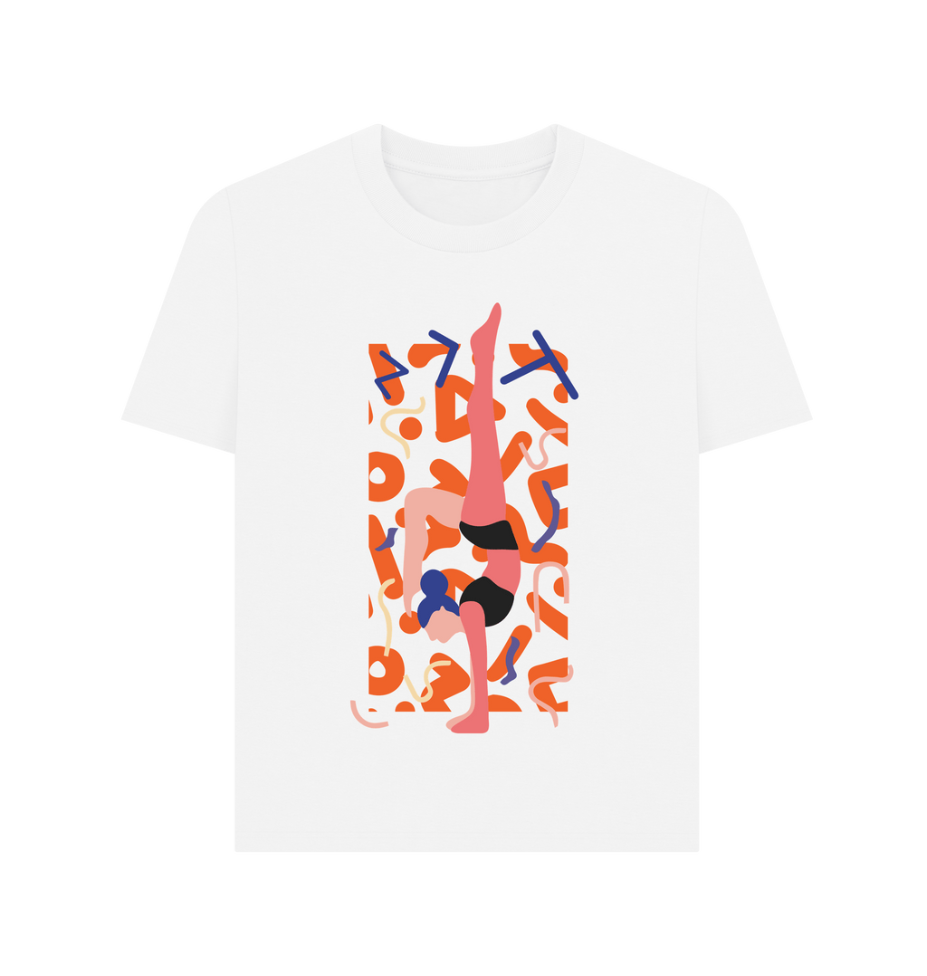 White Printed T-shirt Front