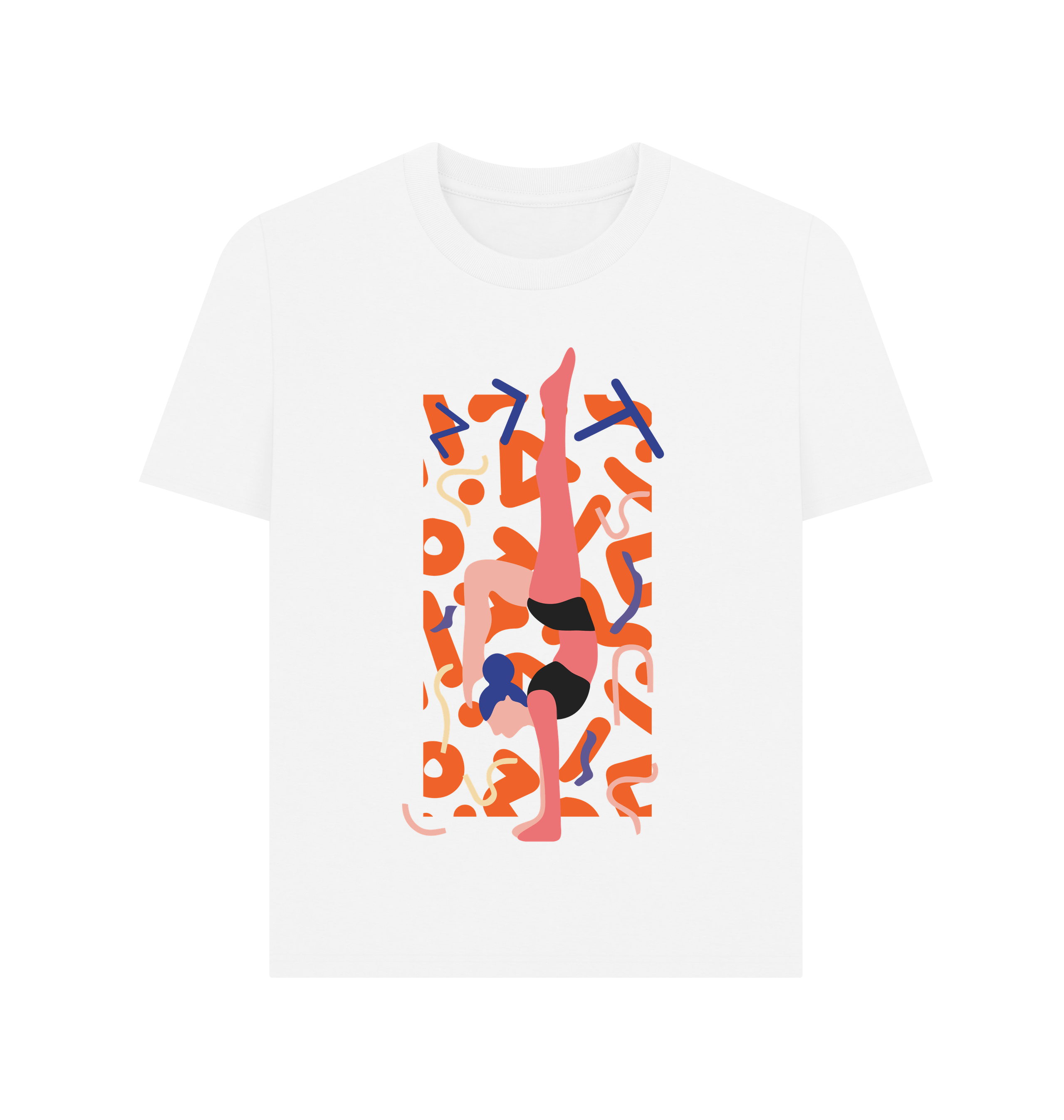 White Printed T-shirt Front