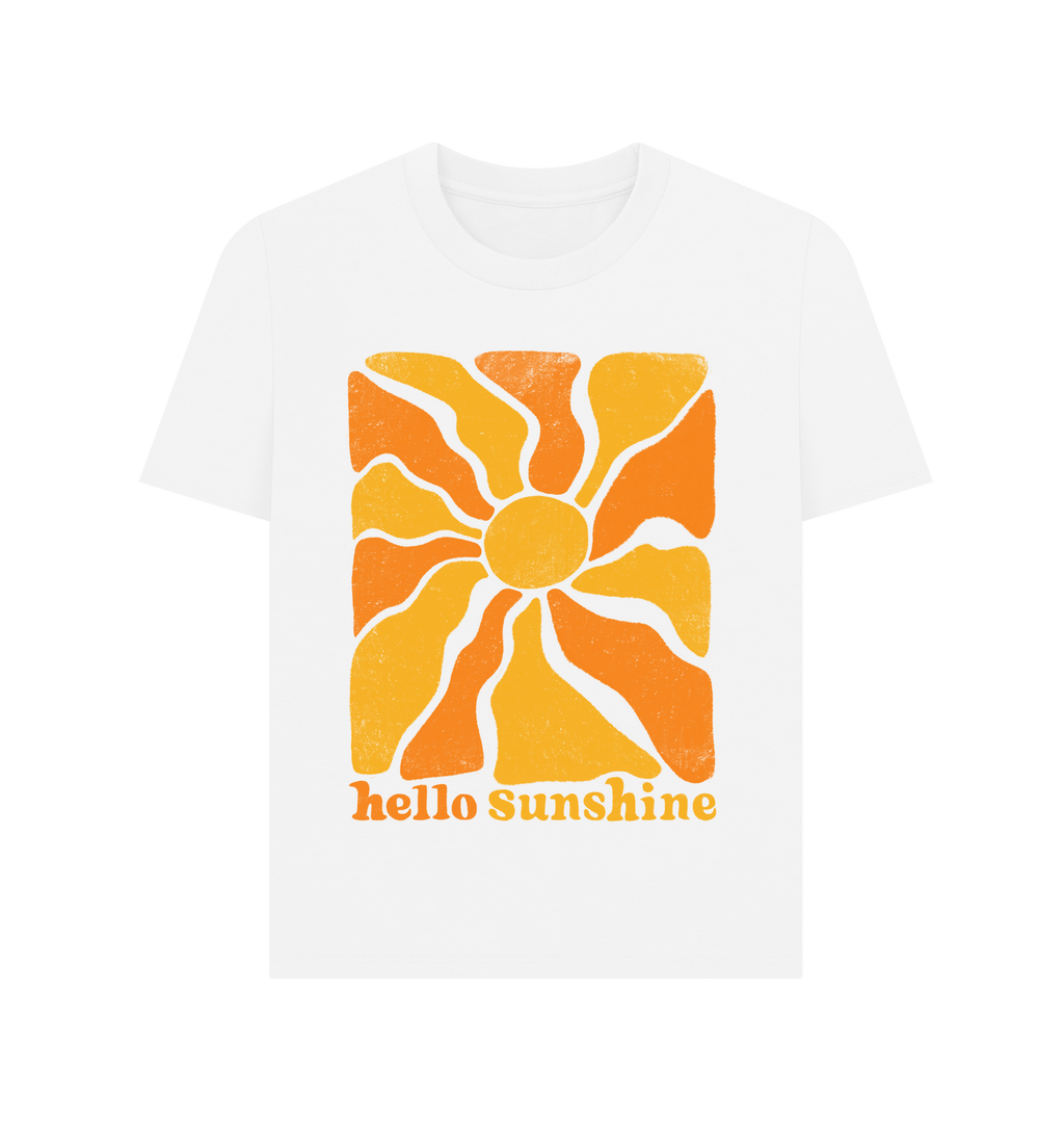 White Printed T-shirt Front