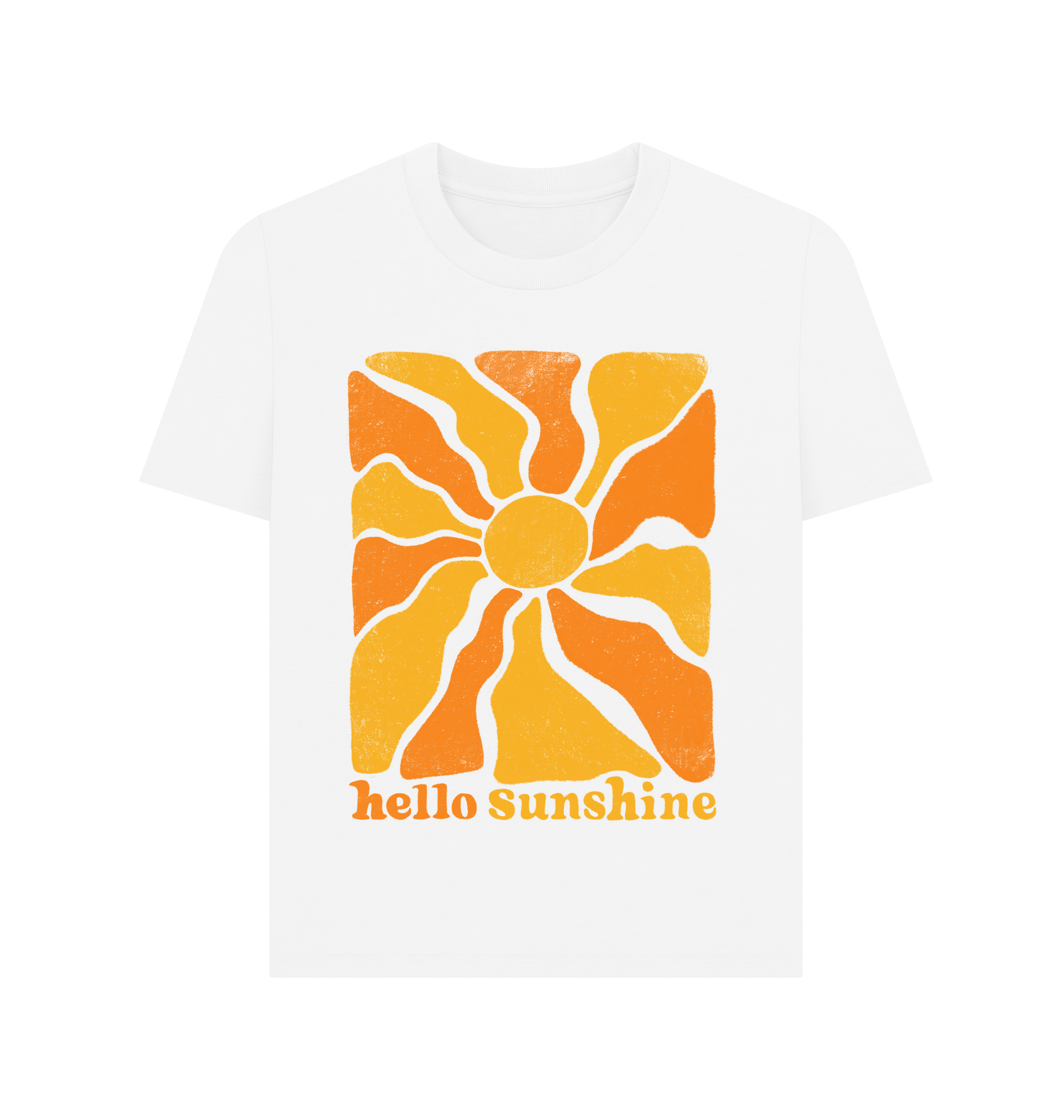 White Printed T-shirt Front