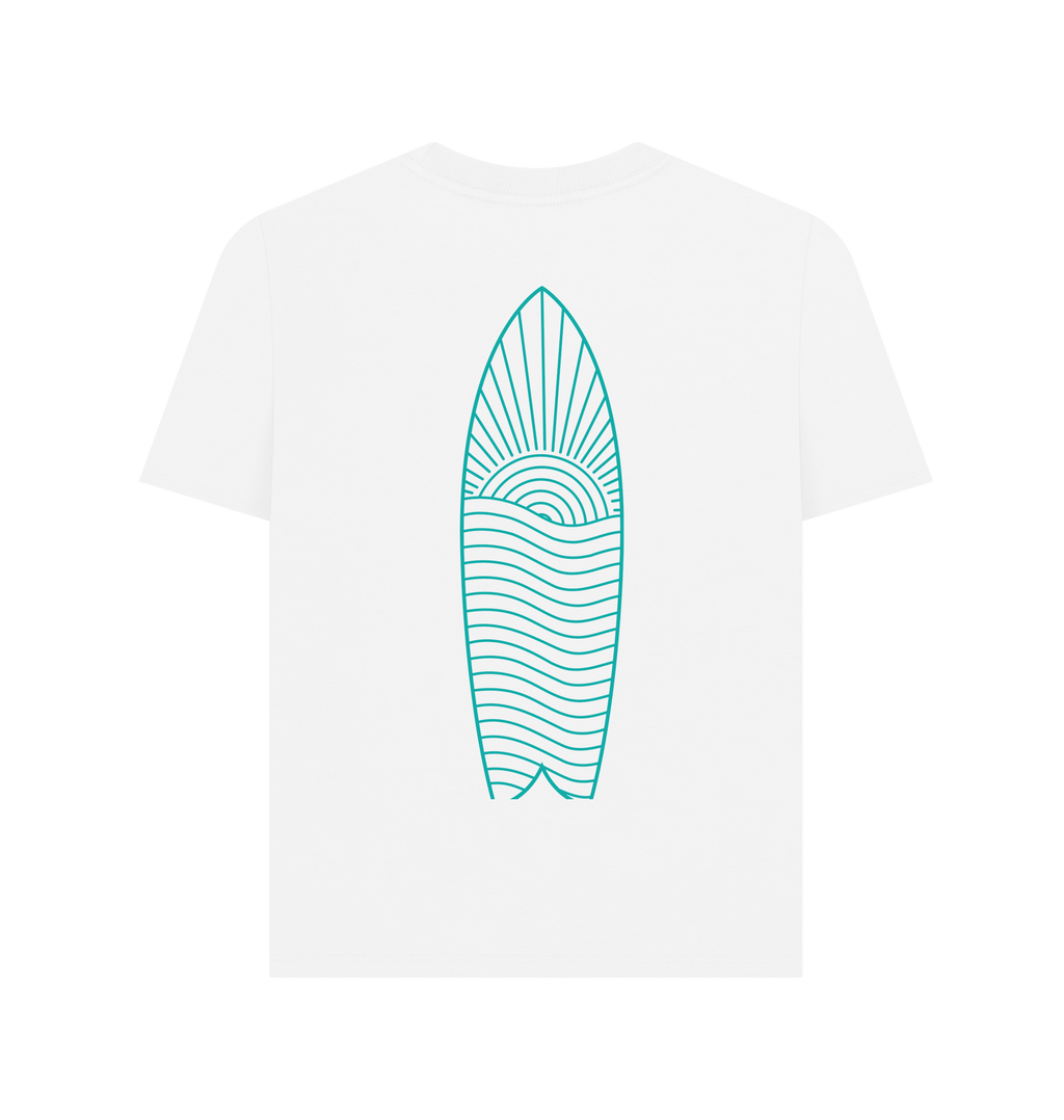 White Printed T-shirt Back