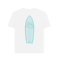 White Printed T-shirt Back