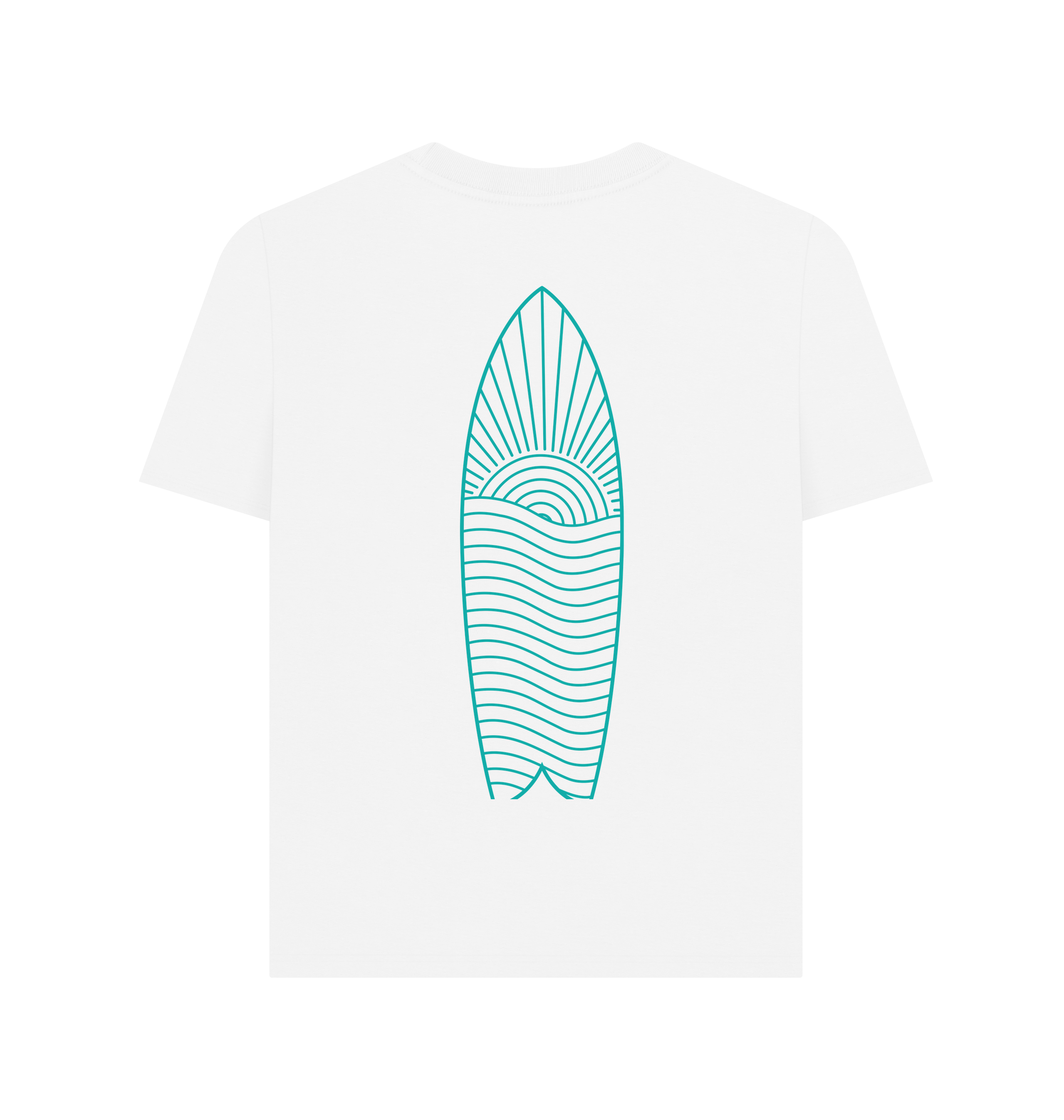 White Printed T-shirt Back
