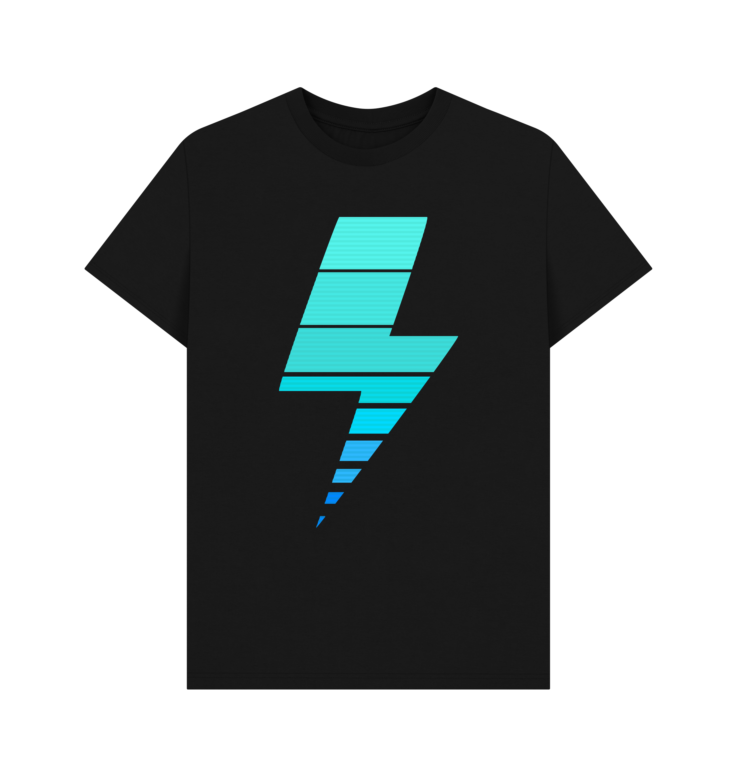 Black Printed T-shirt Front