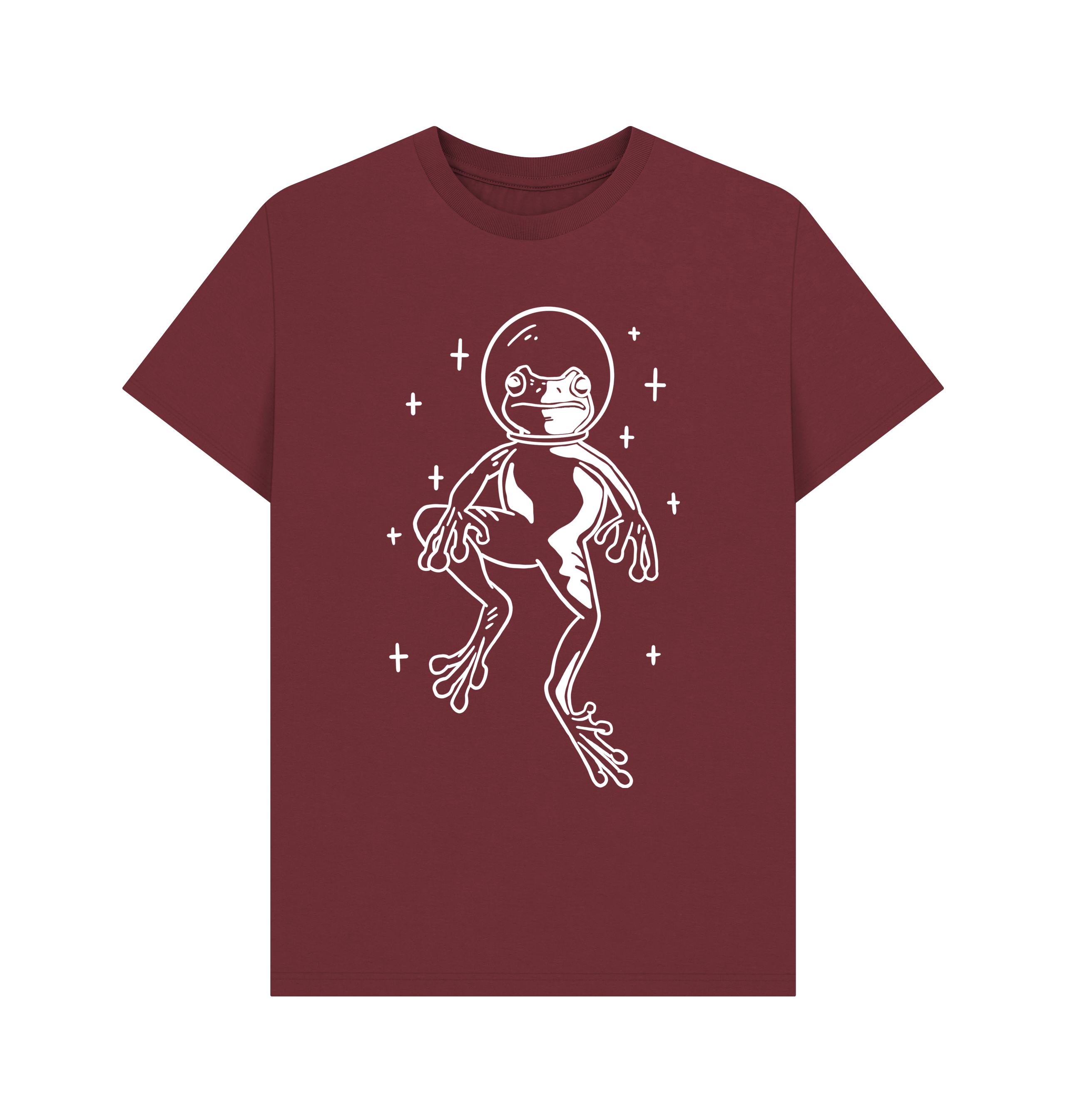 Red Wine Printed T-shirt Front