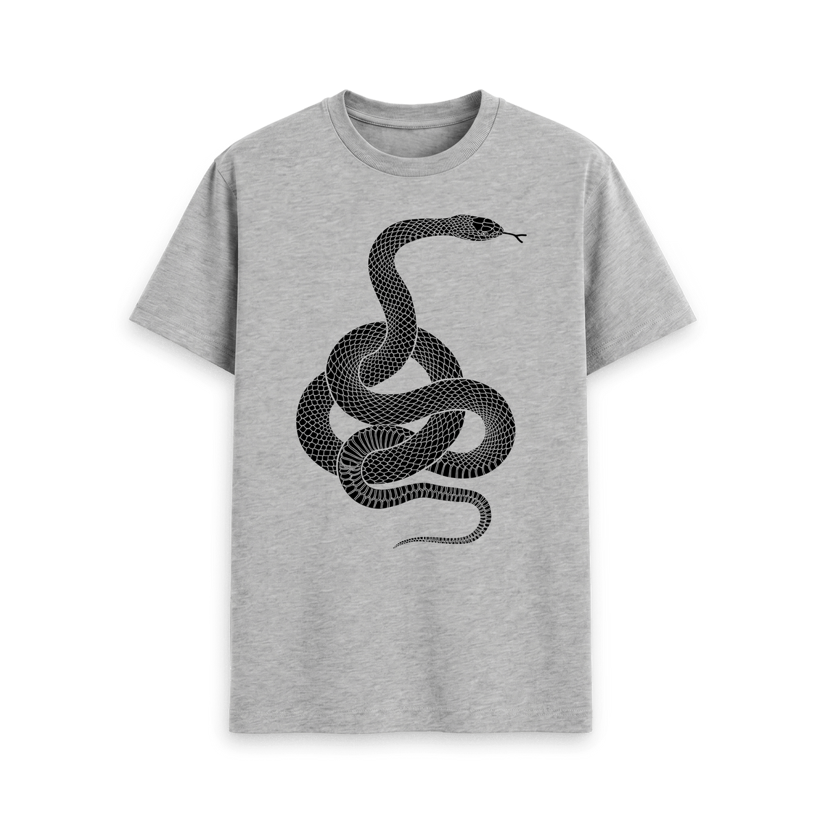 Athletic Grey Printed T-shirt Front