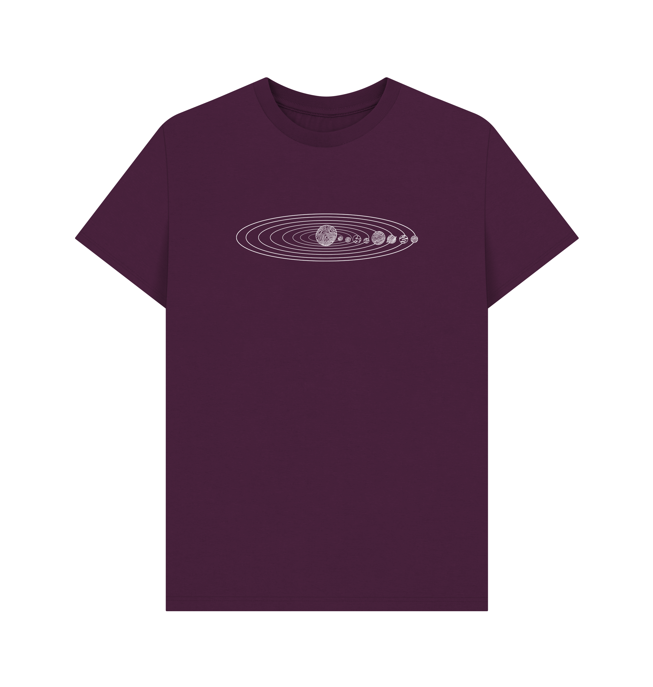 Purple Printed T-shirt Front