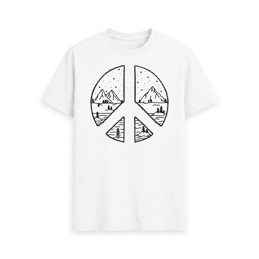 White Printed T-shirt Front