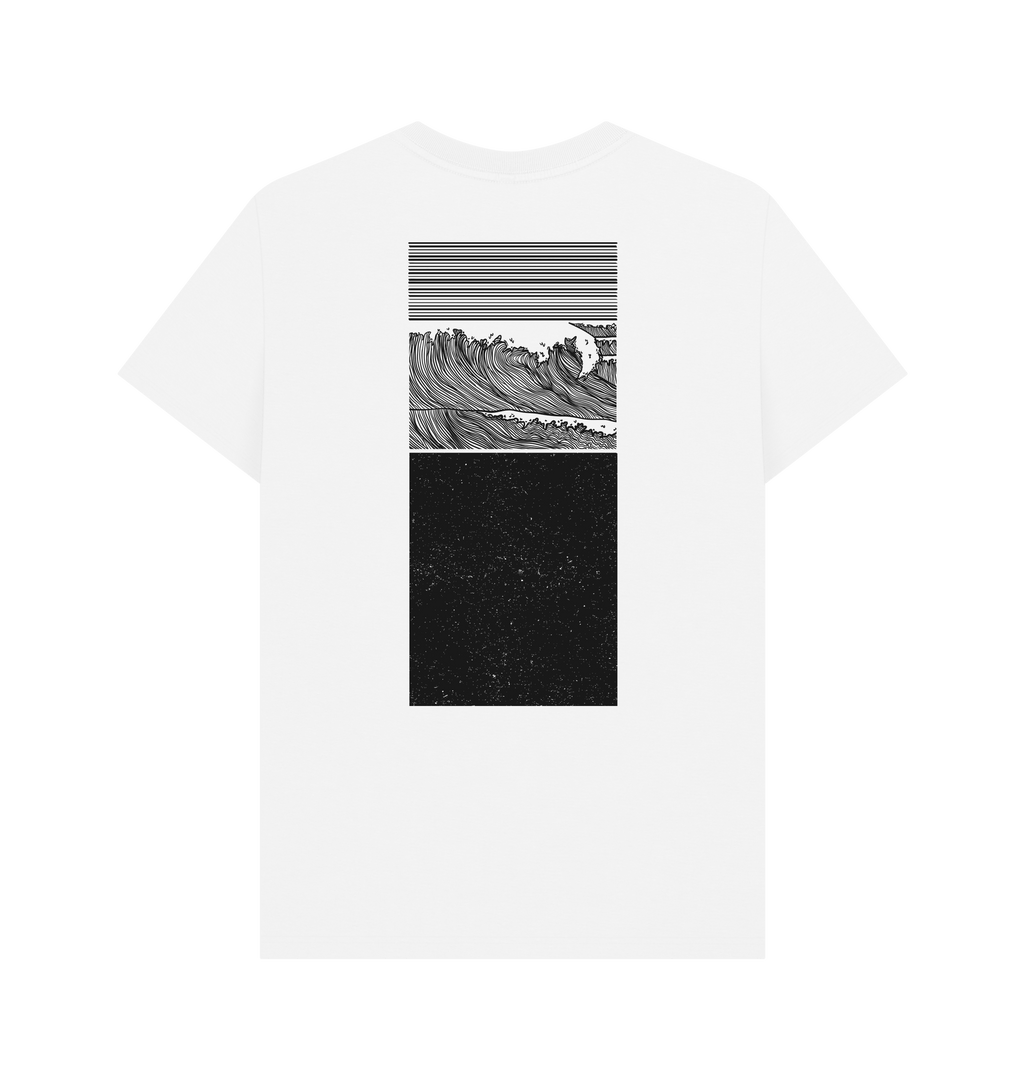 White Printed T-shirt Back