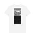 White Printed T-shirt Back