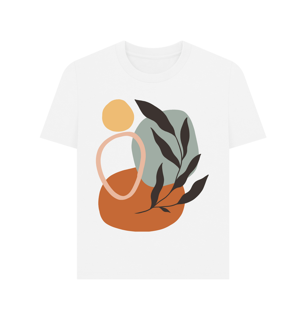 White Printed T-shirt Front