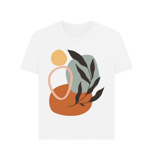 White Printed T-shirt Front
