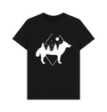 Black Printed T-shirt Front
