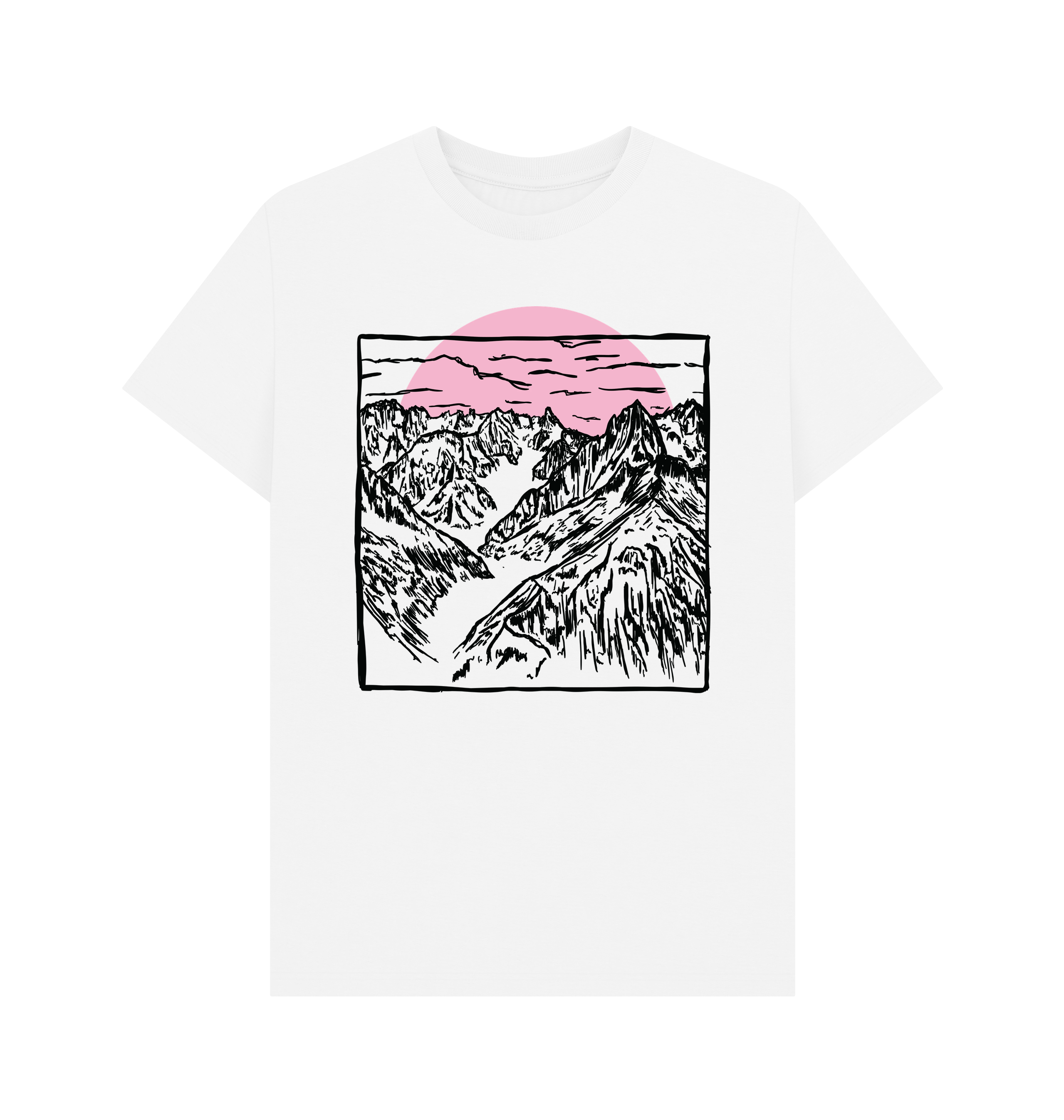 White Printed T-shirt Front