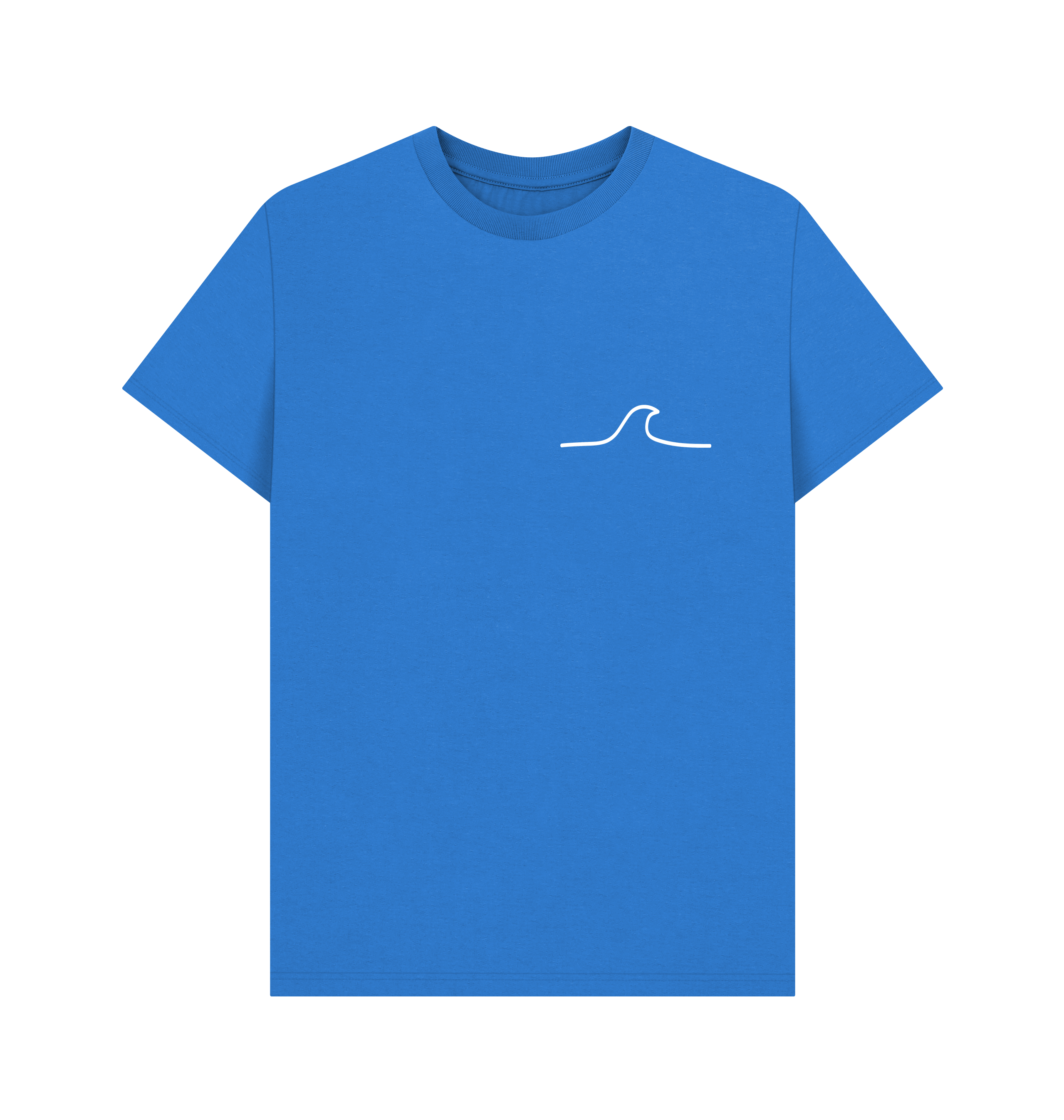 Bright Blue Printed T-shirt Front