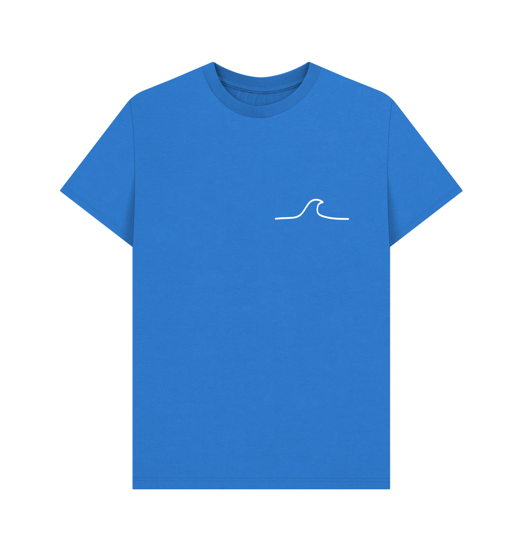 Bright Blue Printed T-shirt Front