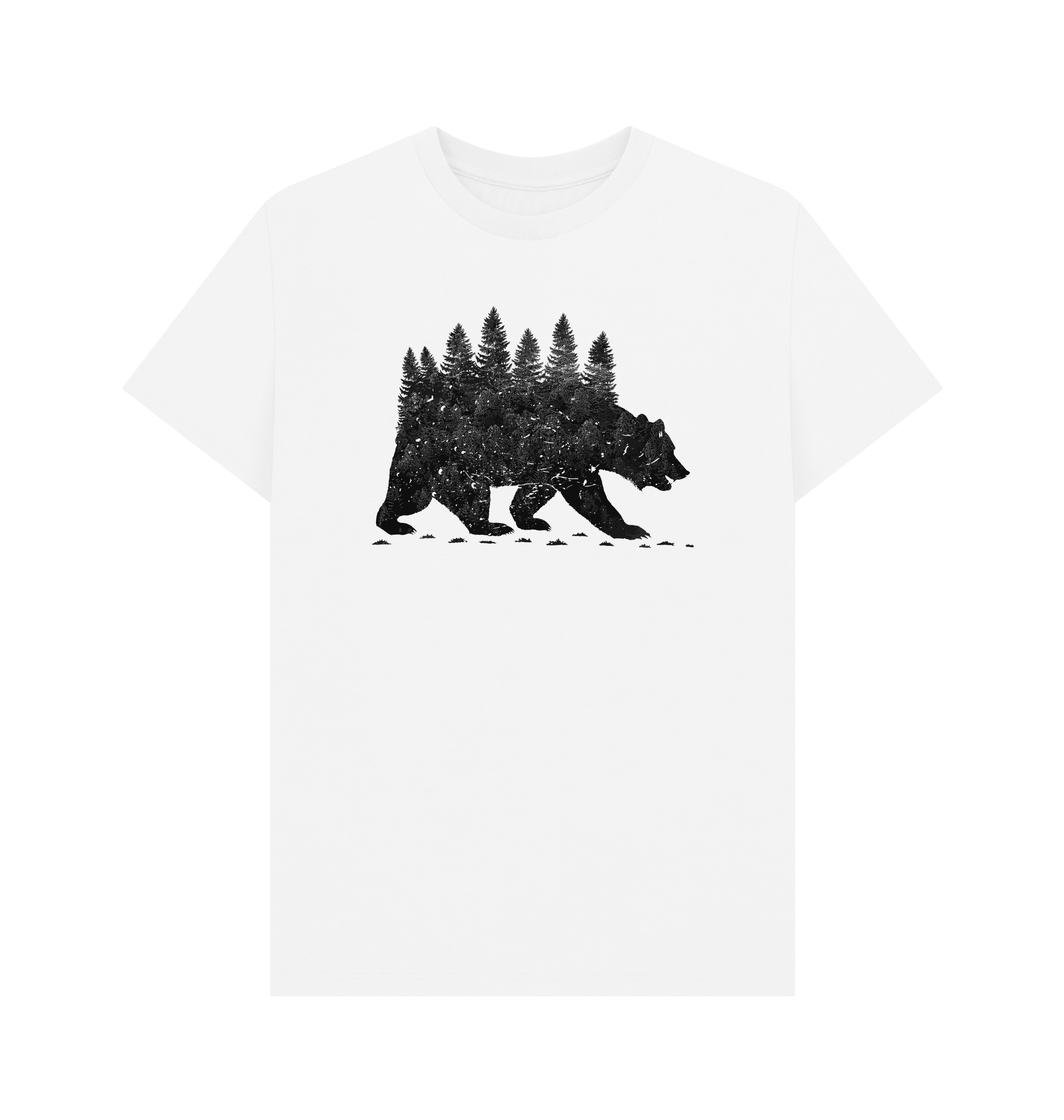 White Printed T-shirt Front