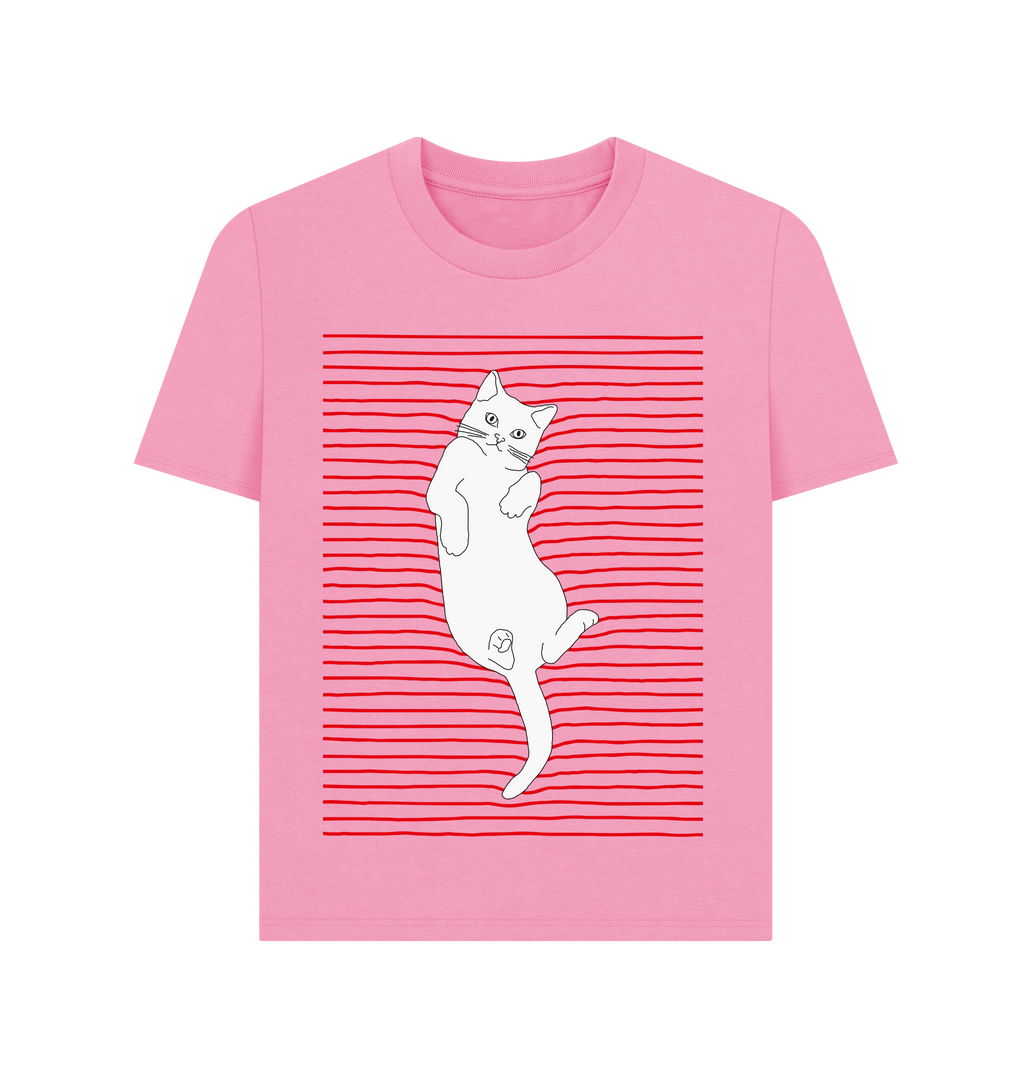 Rose Pink Printed T-shirt Front