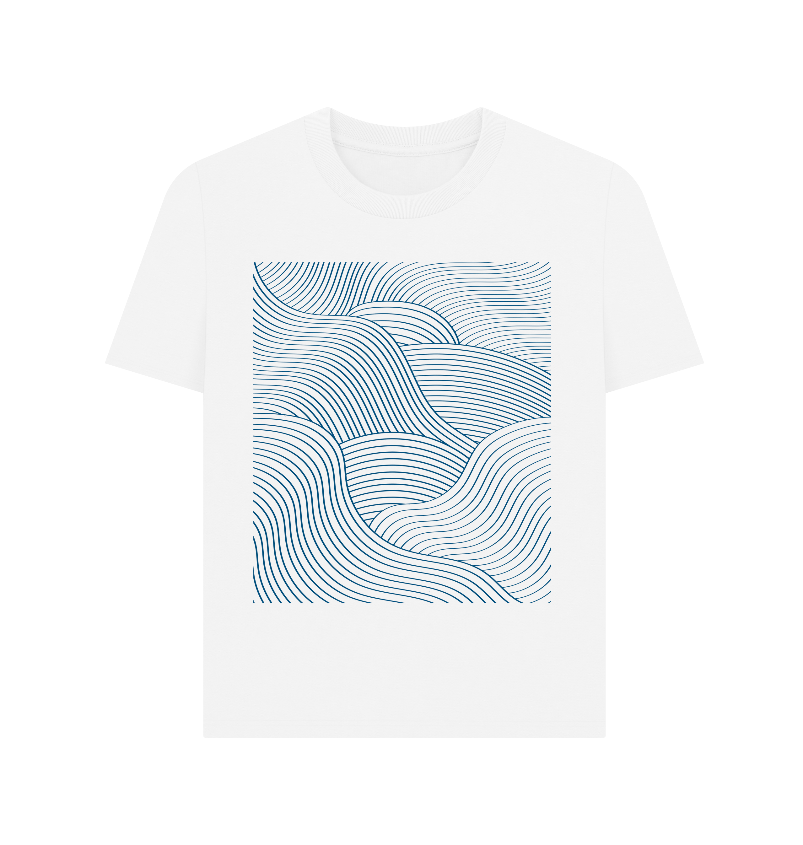 White Printed T-shirt Front