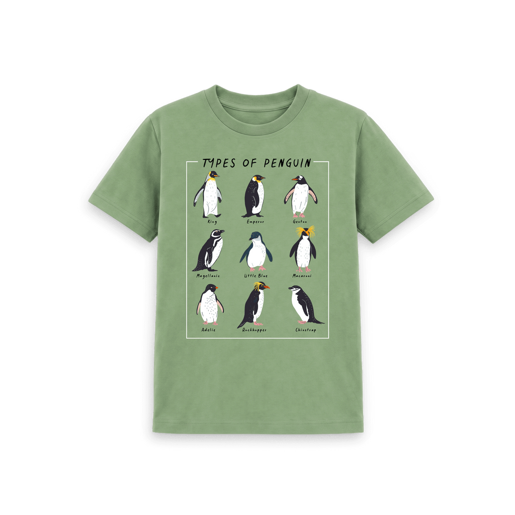 Sage Printed Kids T-Shirt Front