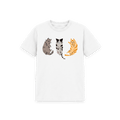 White Printed Kids T-Shirt Front