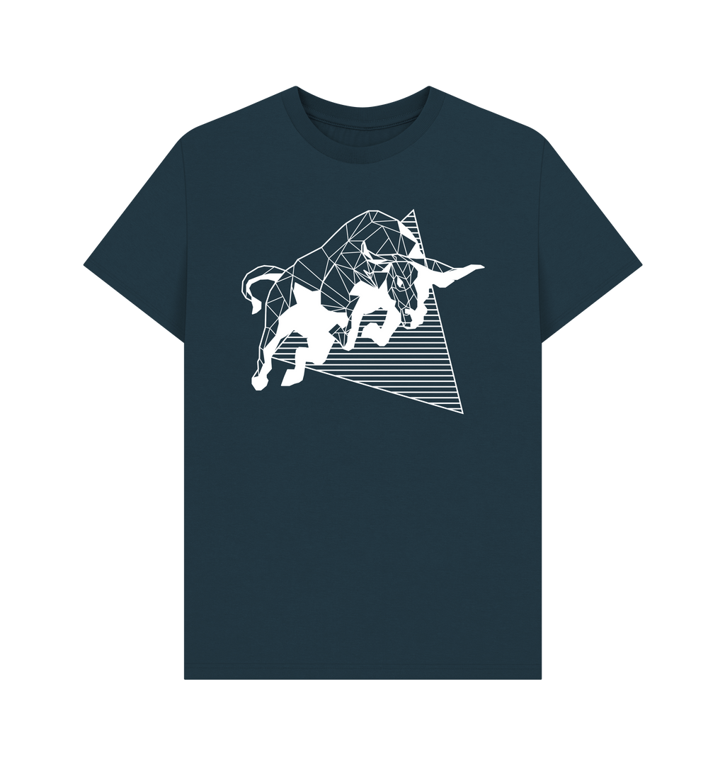 Denim Blue Printed T-shirt Front