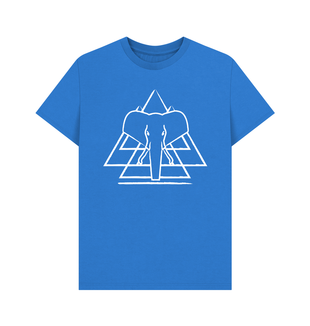 Bright Blue Printed T-shirt Front