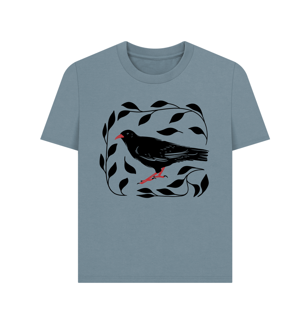 Stone Blue Printed T-shirt Front
