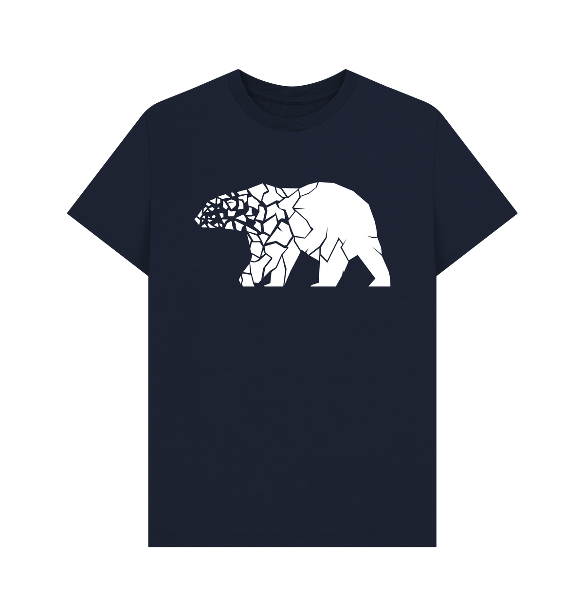 Navy Blue Printed T-shirt Front