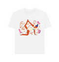 White Printed T-shirt Front