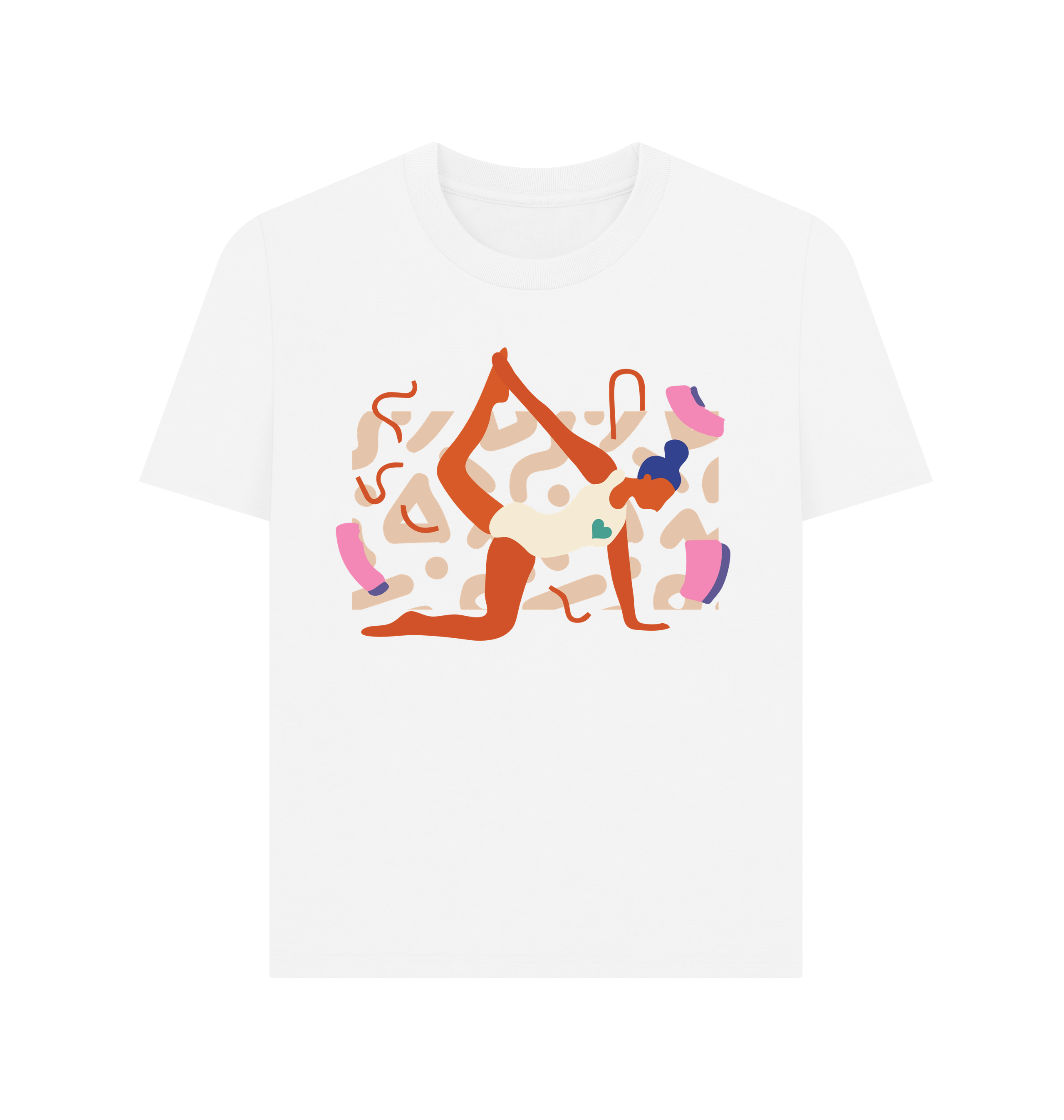 White Printed T-shirt Front