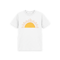 White Printed Kids T-Shirt Front