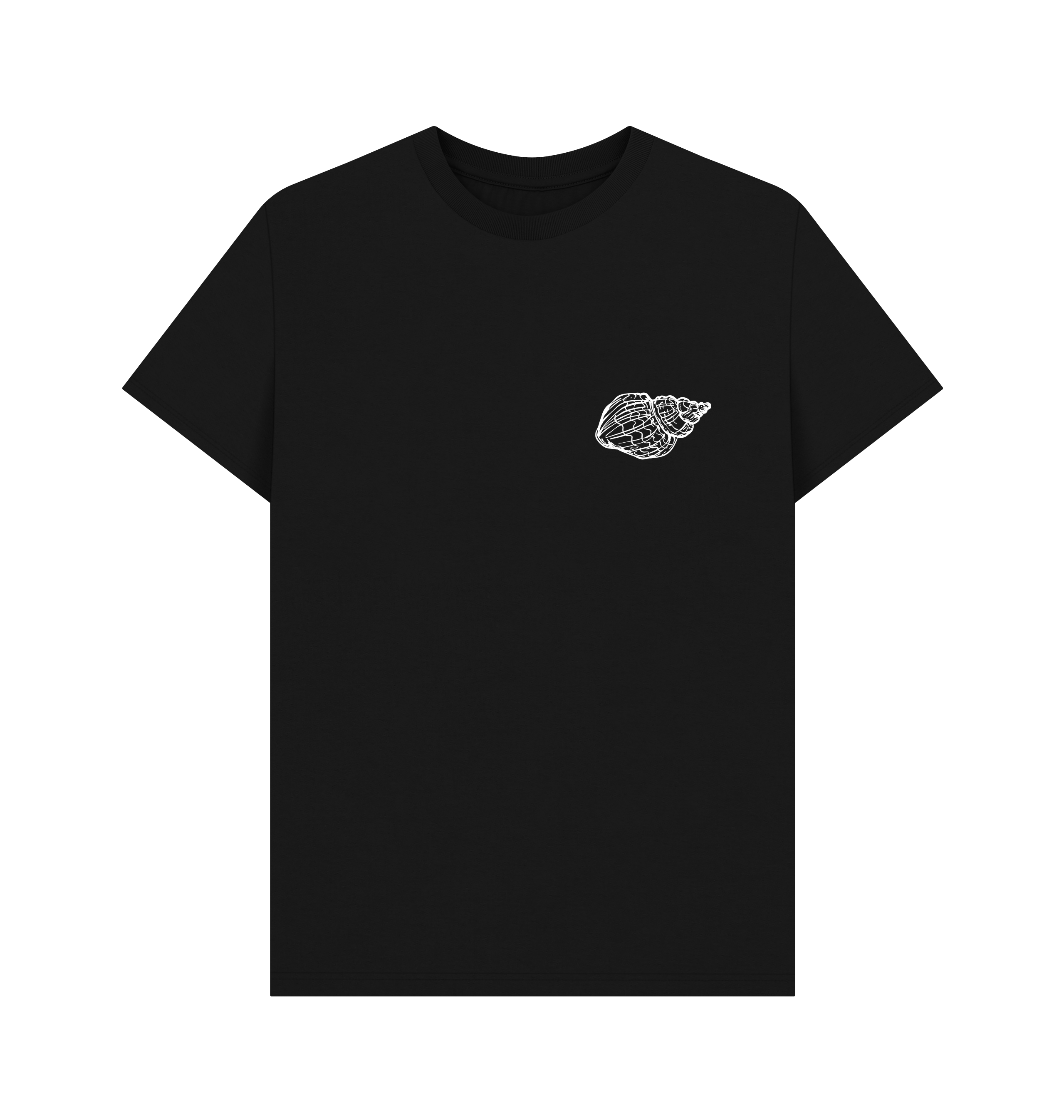 Black Printed T-shirt Front