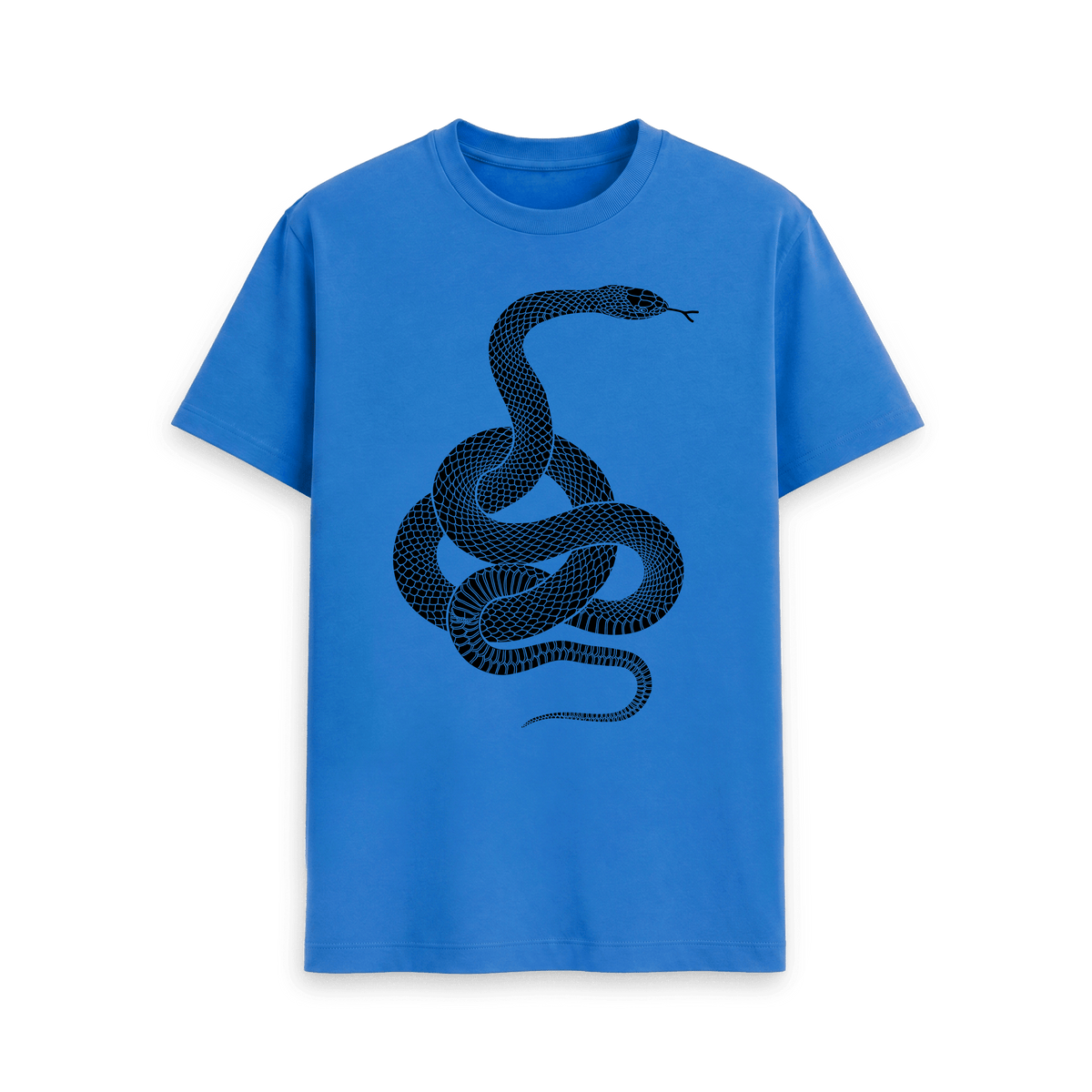 Bright Blue Printed T-shirt Front