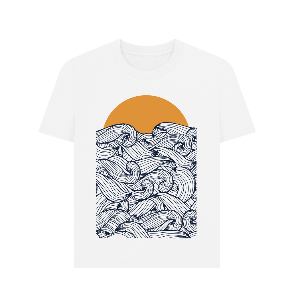 White Printed T-shirt Front