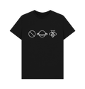 Black Printed T-shirt Front