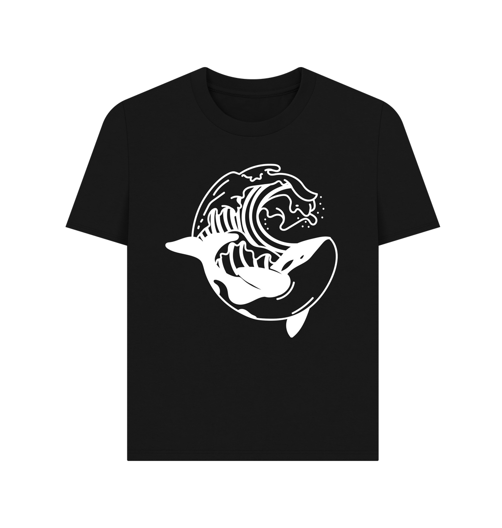 Black Printed T-shirt Front